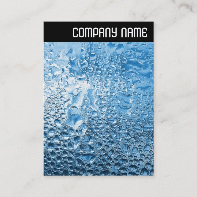 V Überschrift: Blaues Wasser Visitenkarte (Vorderseite)
