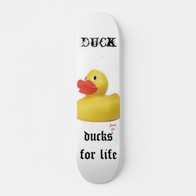 v vc, images, ducks for life, duck - massgeschneid skateboard (Vorne)