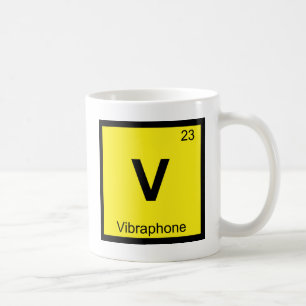 V - Vibraphon-Musik Chemie Periodensystem Tasse
