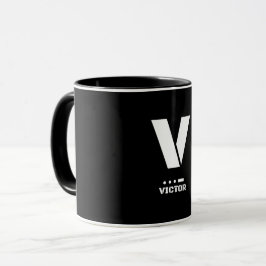V(Victor) NATO Phonetischer Alphabet & Morse Code Tasse