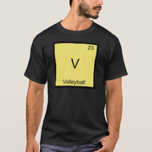 V - Volleyball-lustiges T-Shirt