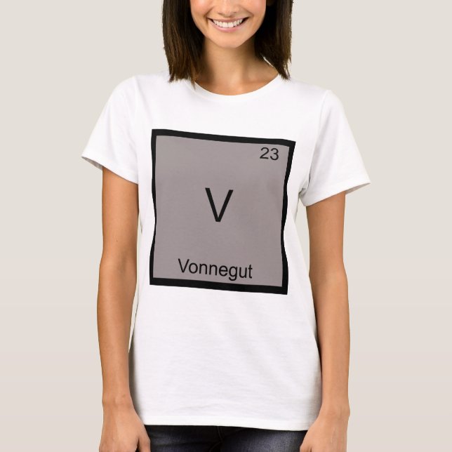 V - Vonnegut lustiges T-Shirt (Vorderseite)