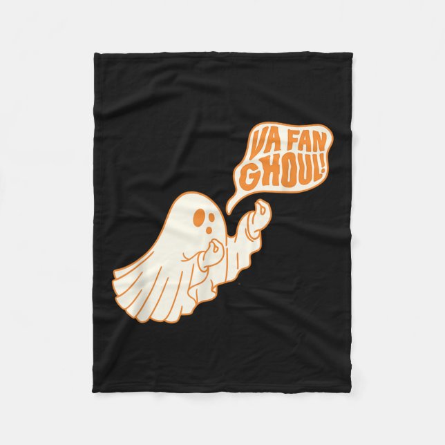 Va Fan Ghoul Halloween Ghost Design Fleecedecke (Vorderseite)