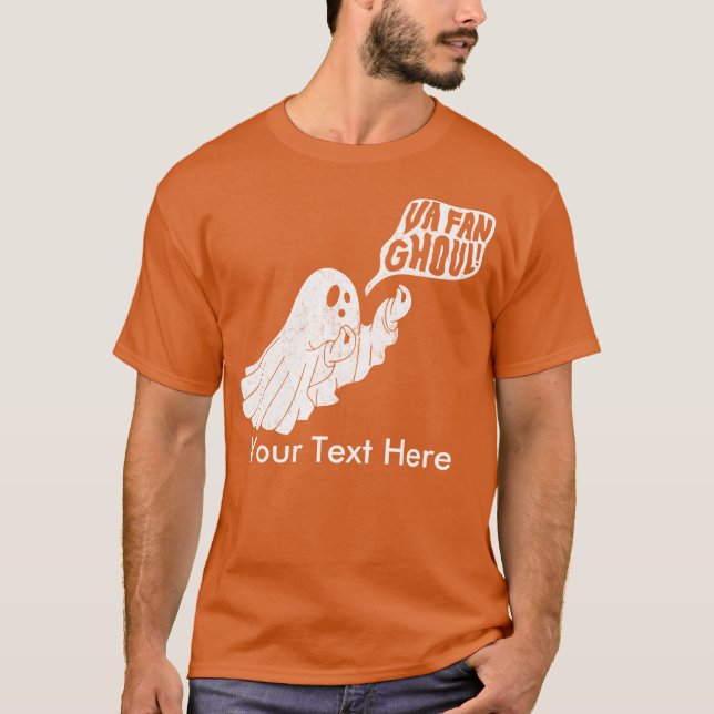 Va Fan Ghoul Halloween Italienischer Geist Custom T-Shirt (Vorderseite)