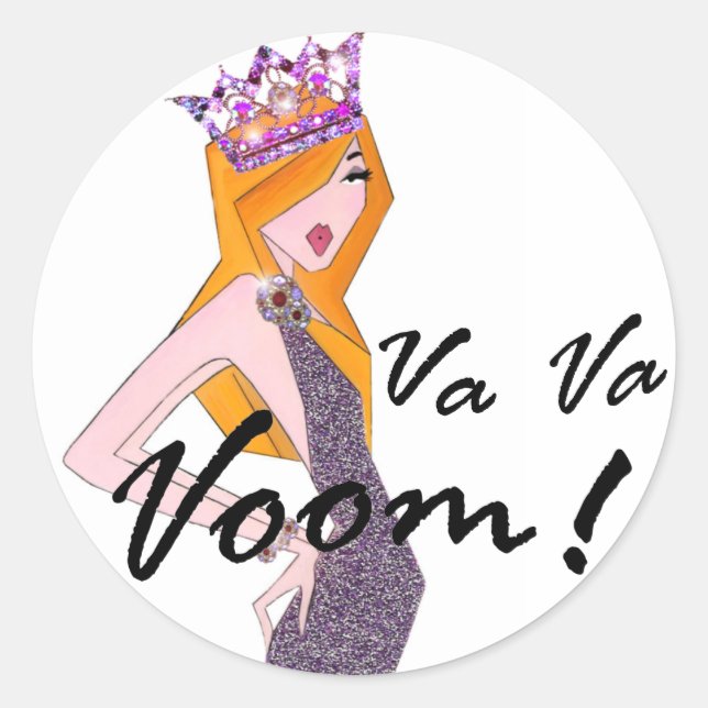 Va Va Voom! Diva Stickers (Vorderseite)