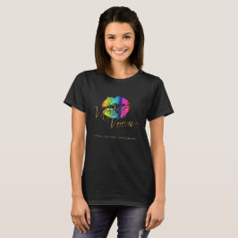 Va Va Voom Rainbow Lippen T-Shirt