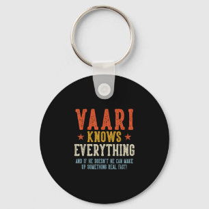 Vaari weiß alles Vatertag Retro Vintage  Schlüsselanhänger