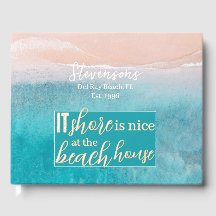 Vacation Beach House Minimalistischer Name der Skr