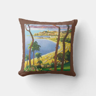 Vacation Beach Szene farbenfrohe Art Accent Pillow Kissen