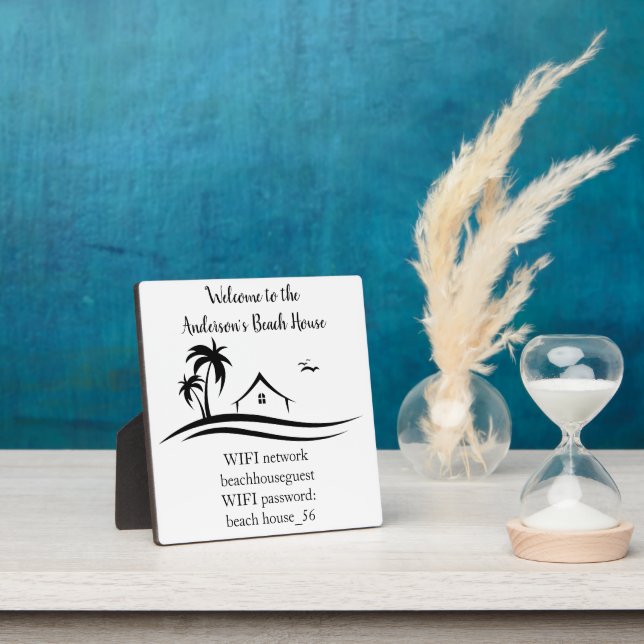 Vacation Beach Zuhause WIFI Informationen STR Rent Fotoplatte (InSitu)