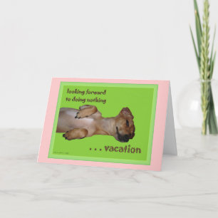 Vacation Customizable Haiku Greeting Card Karte