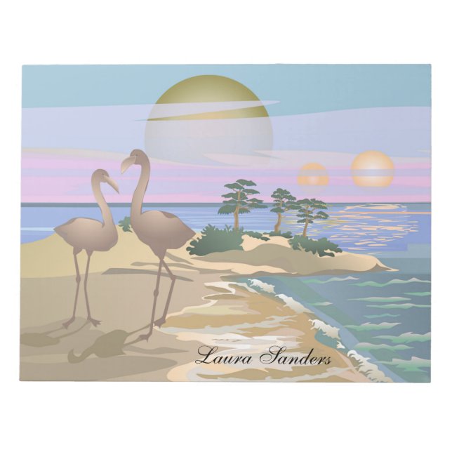 Vacation Island 3 Personalisierter Notepad Notizblock (Vorderseite)