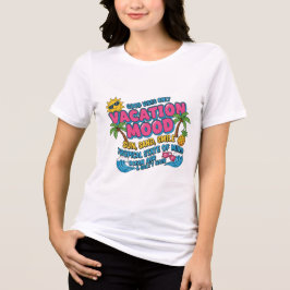 Vacation Mood – Motivational Summer Typo T-Shirt Tri-Blend Shirt