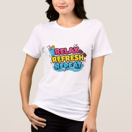 Vacation Mood – Relax, Refresh, Repeat T-Shirt Tri-Blend Shirt