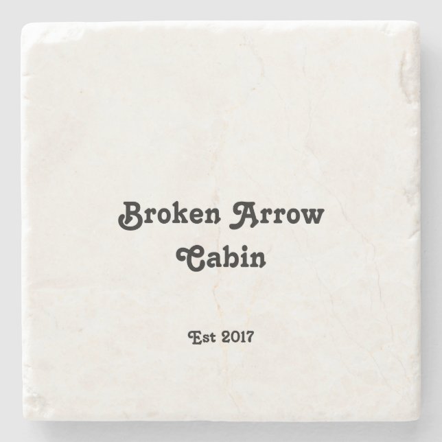 Vacation Rental Coaster Steinuntersetzer (Vorderseite)