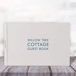Vacation Rental Guest Feedback Simple Stone & Blue Gästebuch