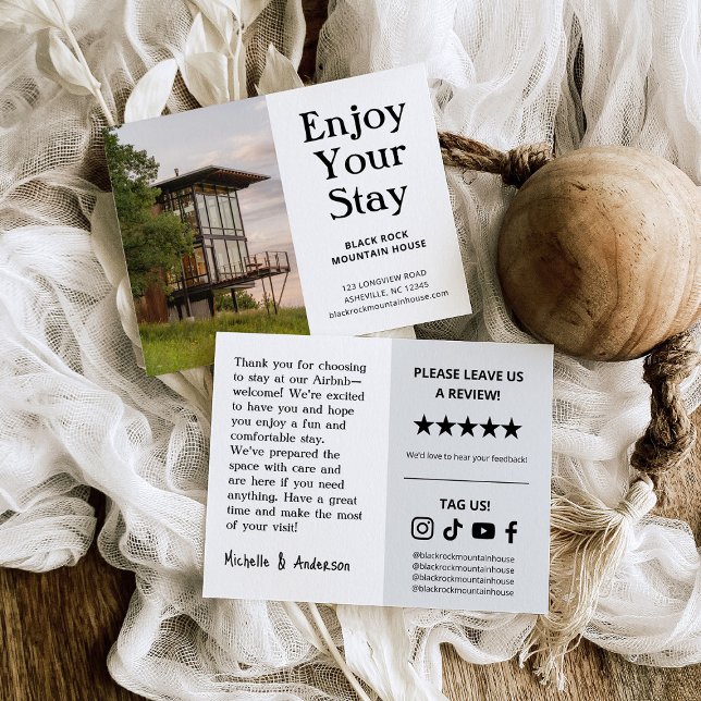 Vacation Rental Property Business Welcome Postcard Einladung (Von Creator hochgeladen)