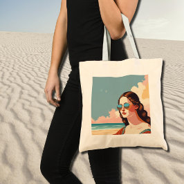 Vacation Vibes Mona Lisa Tote Bag Tragetasche