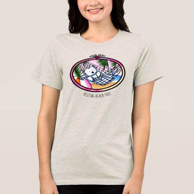 Vacation Westie KiniArt T - Shirt (Vorderseite)