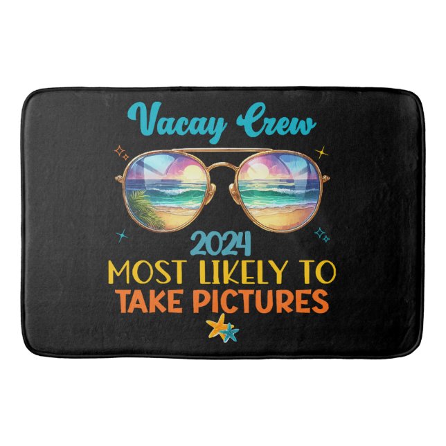 Vacay Crew 2024 Badematte (Vorderseite)