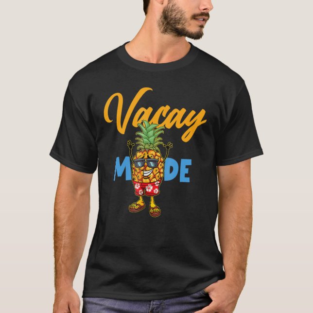 Vacay Mode Ananas Niedlich Vacation Summer Cruise  T-Shirt (Vorderseite)