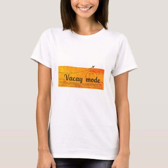 "Vacay Mode On" Frauen Basic T-Shirt (Vorderseite)