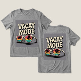 Vacay Mode Sonnenbrille Palmen Bäume Tri-Blend Shirt