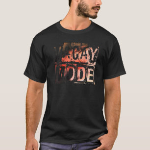 Vacay Mode Waves Ananas Niedliche Ferien Sommerkre T-Shirt