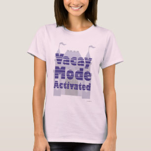 Vacay-Modus Aktiviertes Design Schloss T-Shirt