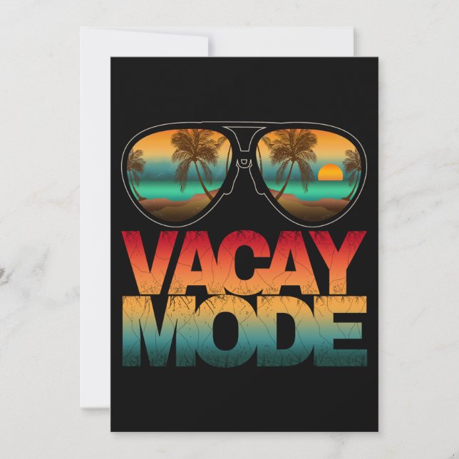 Vacay-Modus Einladung (Vorderseite)