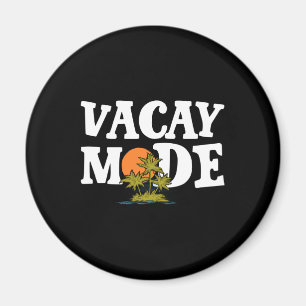 Vacay-Modus Niedlicher Urlaub Sommerreise Fahrt we Magnet