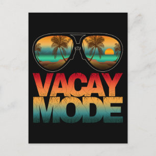 Vacay-Modus Postkarte