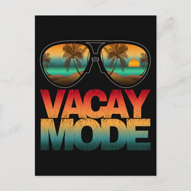 Vacay-Modus Postkarte (Vorderseite)