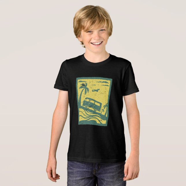 Vacay-Modus Tri-Blend Shirt (Vorderseite voll)