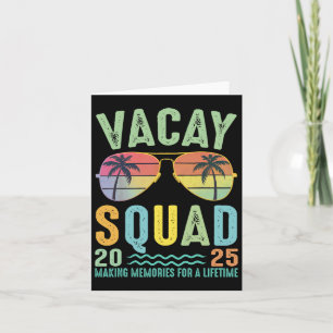 Vacay Squad 2025 Sommerfamilie Gemeinsam Kreuzfahr Karte