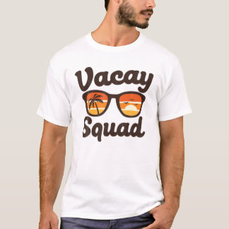 Vacay Squad Beach Retro Sonnenbrille Urlaub Sommer T-Shirt
