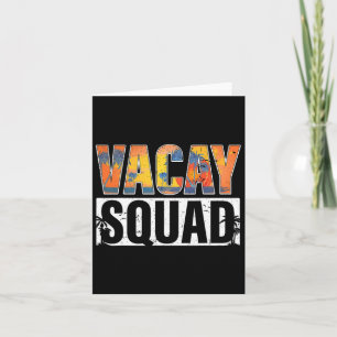 Vacay Squad Sommerferien Familienurlaub Reise Pa Karte