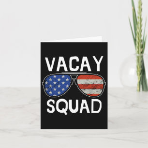 Vacay Squad Sommerurlaub Familie Freunde Ausflug Karte