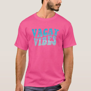 Vacay Vibes 80er Retro Urlaub Sommerreise T-Shirt