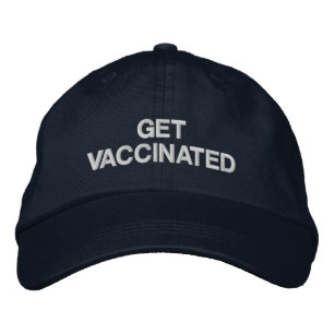 Vaccected Marine Blue Custom Text erhalten Bestickte Baseballkappe