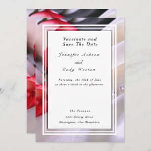 Vaccinate Verlass Quarantine Behind Wedding Rose Save The Date