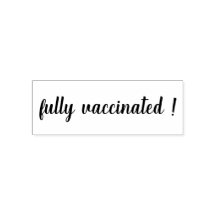 Vaccinated | Modern Script Covid-19 Awareness 