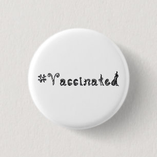 #Vaccised Stoff Schriftart Hashtag Wortart Button