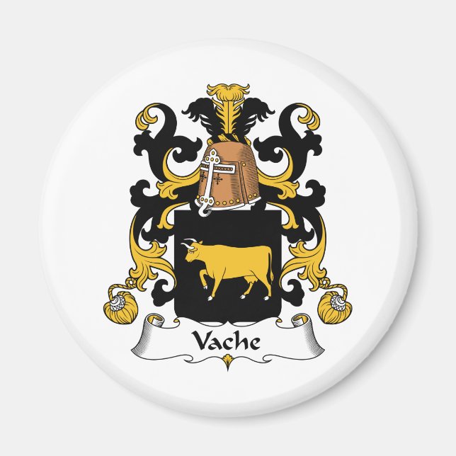 Vache Familienwappen Magnet (Vorne)