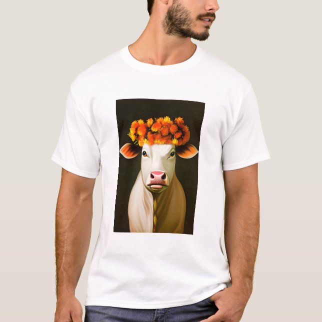 Vache Fleurie T-Shirt (Vorderseite)