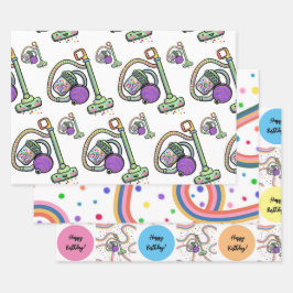 Vacuum Party Wrapping Paper Geschenkpapier Set