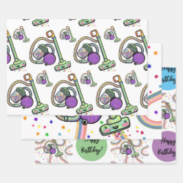 Vacuum Party Wrapping Paper Geschenkpapier Set