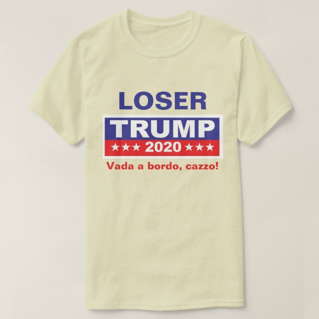 "Vada a bordo, cazzo!", zurück an Bord, T-Shirt (Design vorne)