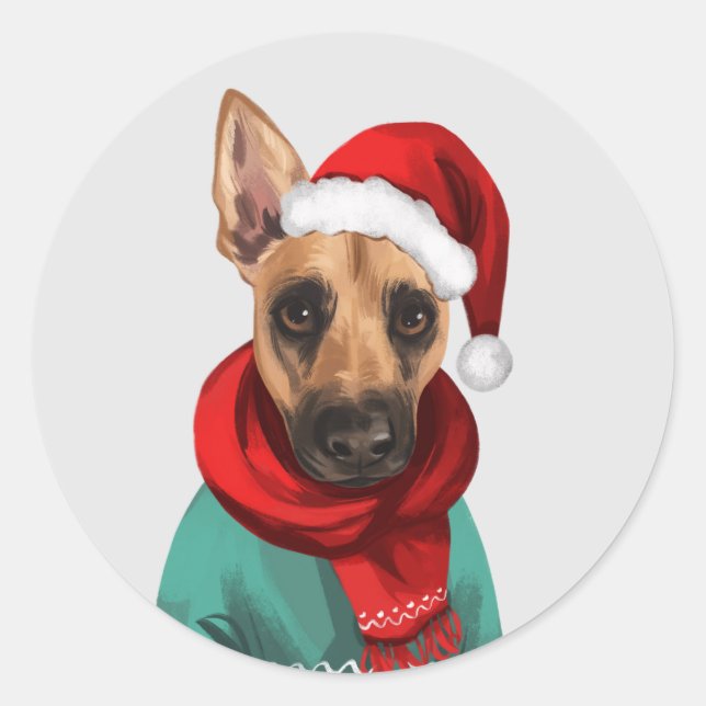 Vaden Jones Weihnachtkarten Umschlag Aufkleber Sti (Vorderseite)