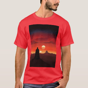 Vader Binary Sonnenuntergang vintage retro T-Shirt